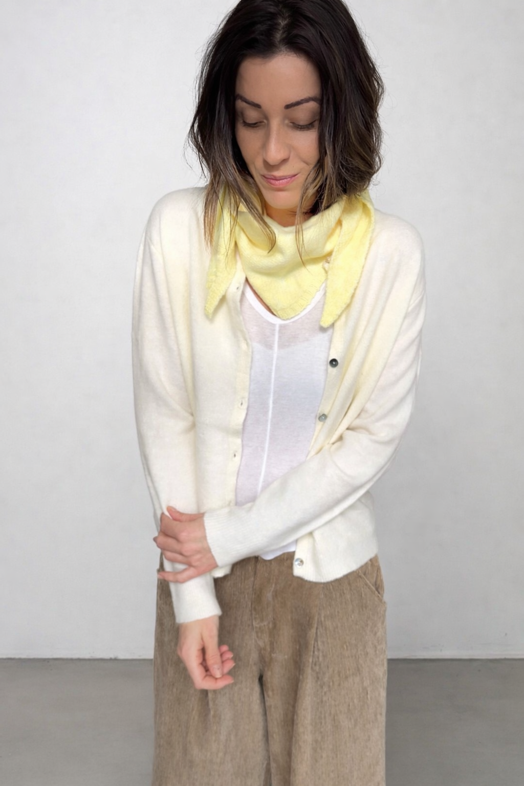 Gilet écru IRIS