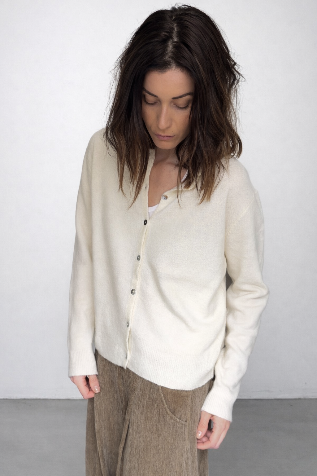 Gilet écru IRIS