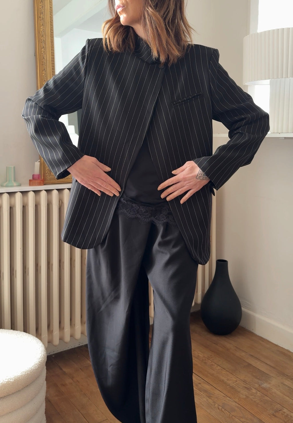 Veste blazer BRIGITTE noire