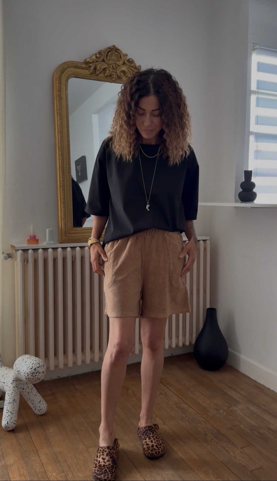 Short éponge BILL camel