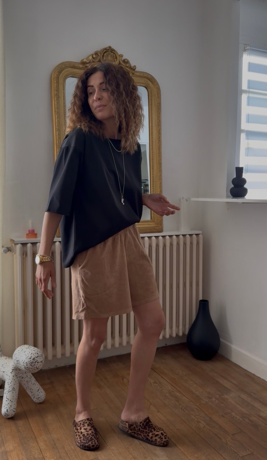 Short éponge BILL camel