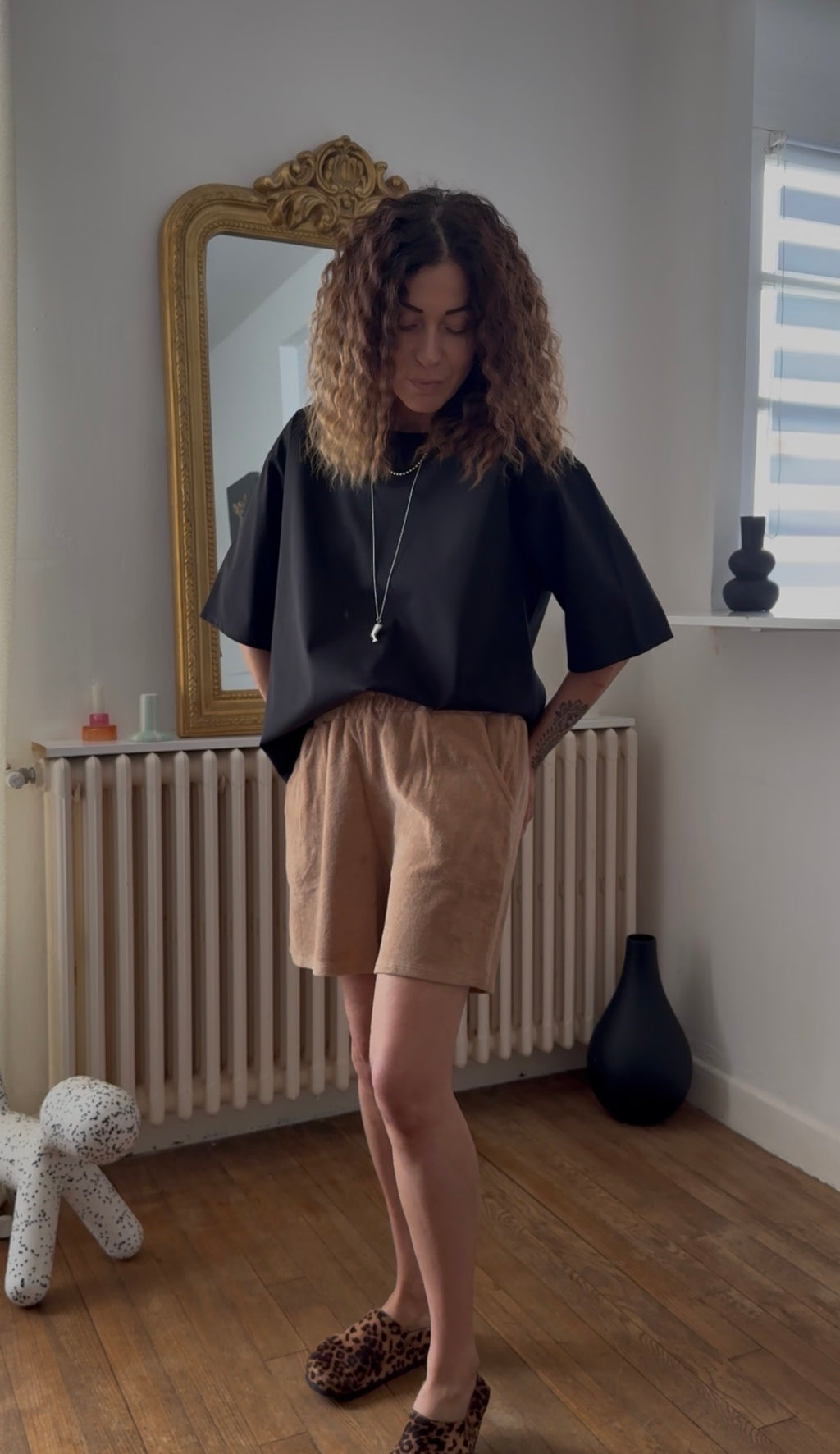 Short éponge BILL camel