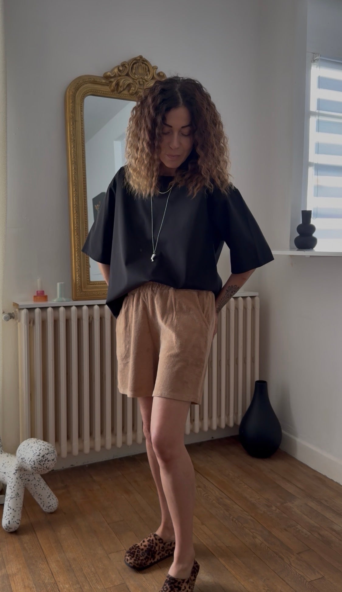 Short éponge BILL camel