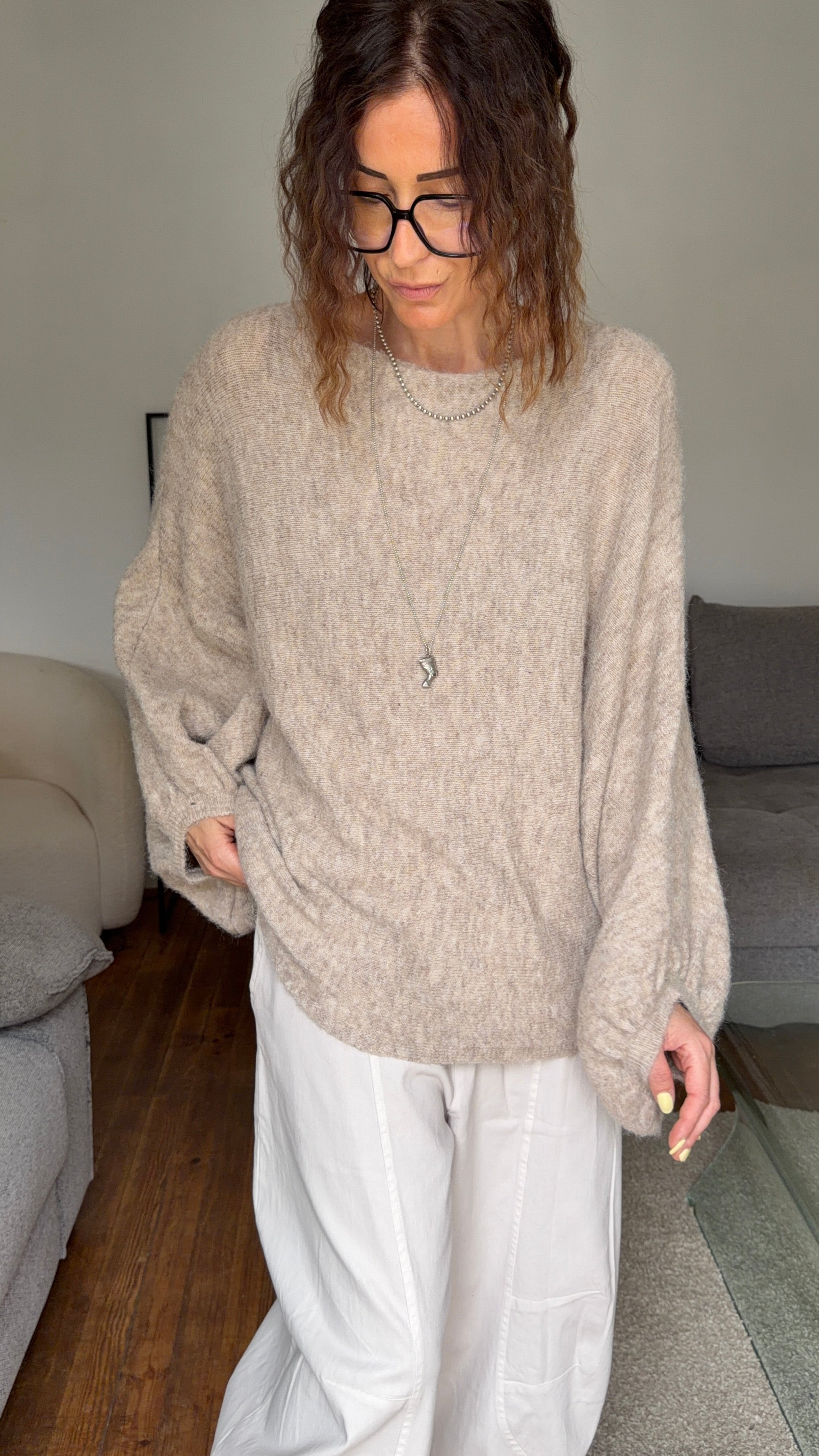 Pull Léon Beige