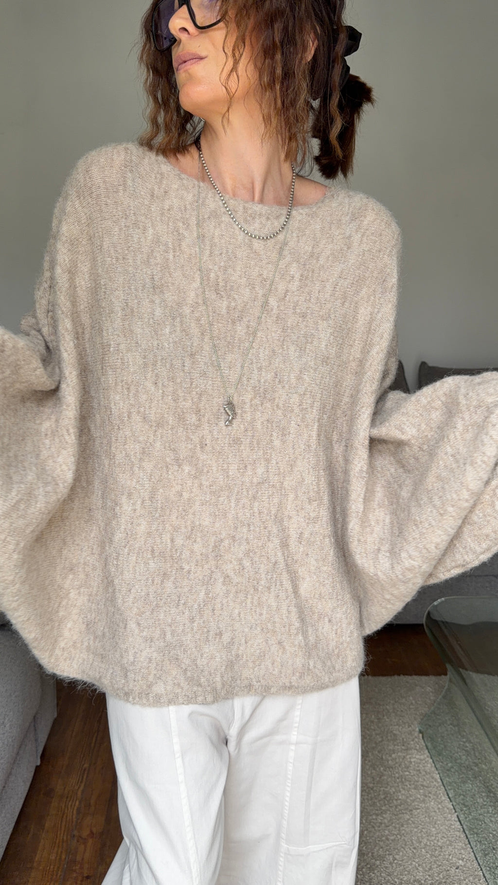 Pull Léon Beige